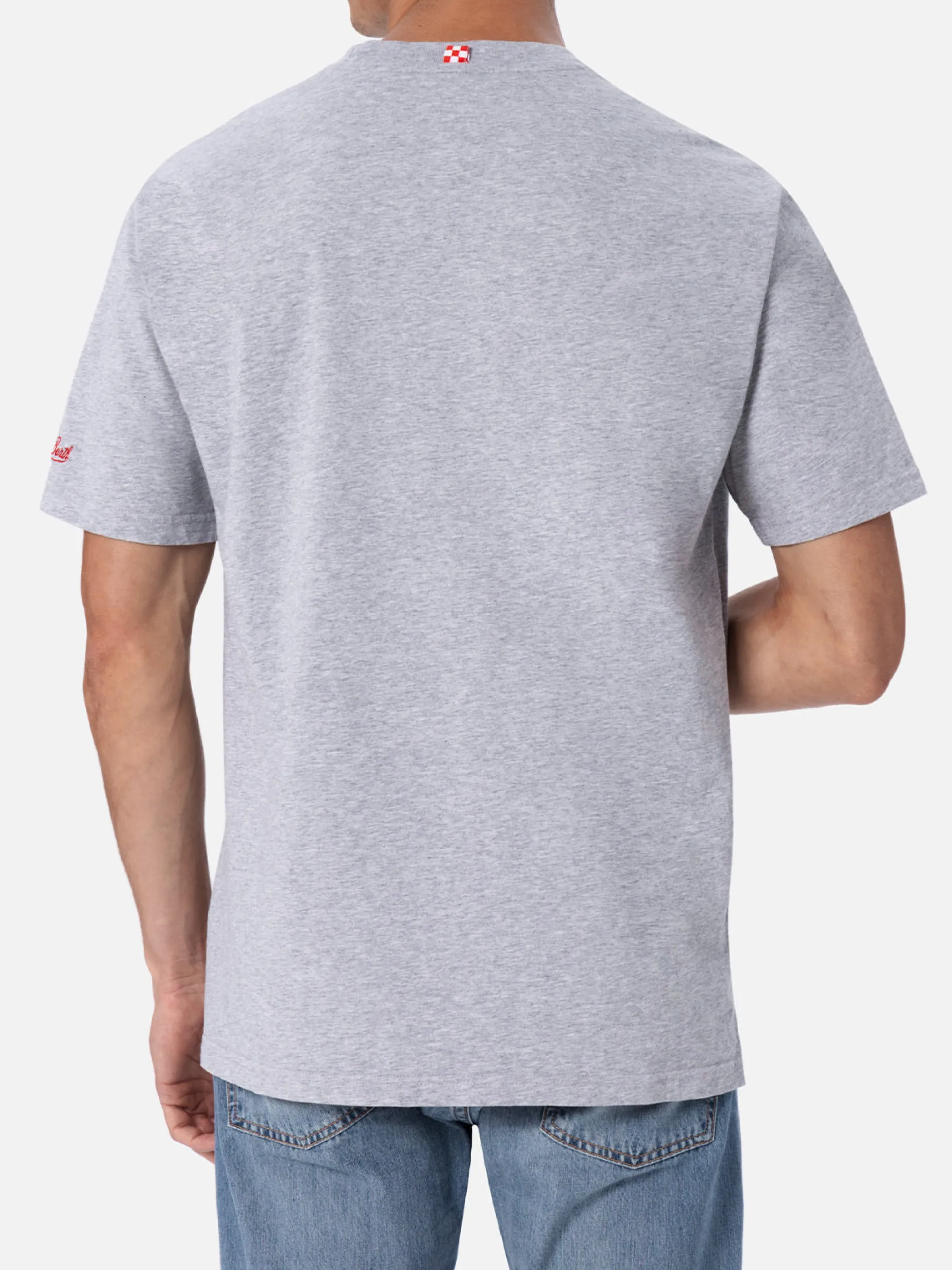 Herren-T-Shirt aus Baumwolle mit Snoopy-Aufdruck und Stickerei | SNOOPY PEANUTS™ SONDEREDITION