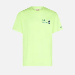 Herren-T-Shirt aus Baumwolle mit „Like a VirGIN“-Stickerei