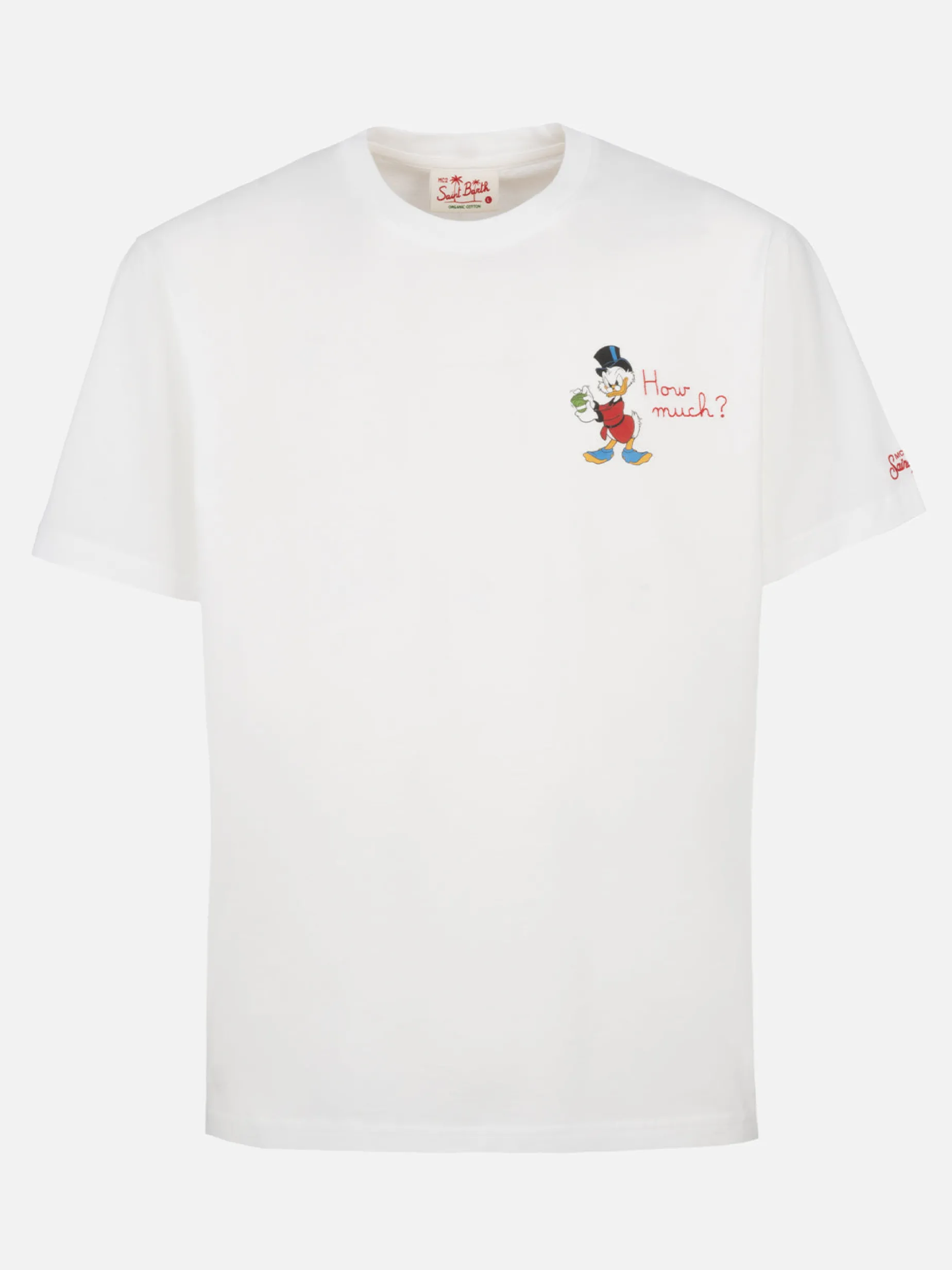 Herren-T-Shirt aus Baumwolle mit Scrooge-Aufdruck und Stickerei | ©DISNEY SONDEREDITION
