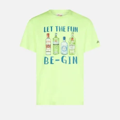 Herren-T-Shirt aus Baumwolle mit „Let the Fun Be-Gin“-Aufdruck
