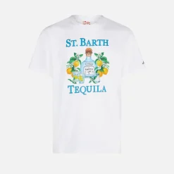 Herren-T-Shirt aus Baumwolle mit St. Barth Tequila-Aufdruck