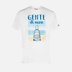 Herren-T-Shirt aus Baumwolle mit Gente di Mare-Aufdruck | GIN MARE SONDEREDITION