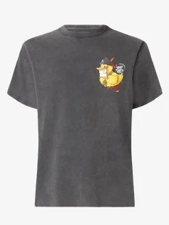 Herren-T-Shirt aus Baumwolle mit „Captain Duck“-Aufdruck auf Vorder- und Rückseite | CRYPTO PUPPETS® SONDERAUSGABE