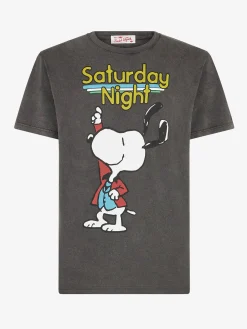Herren-T-Shirt aus Baumwolle mit Snoopy-Tänzer-Aufdruck | PEANUTS® SONDEREDITION