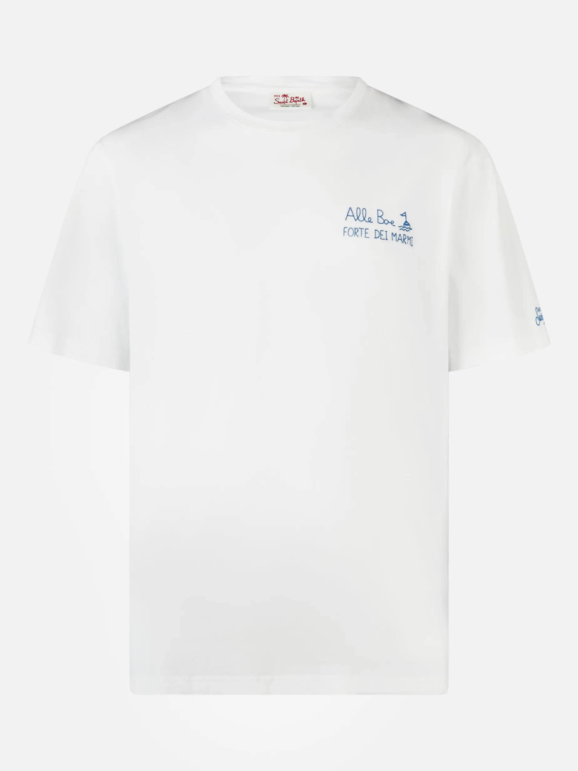 Herren-T-Shirt aus Baumwolljersey im klassischen Schnitt Portofino mit Vado a Forte-Aufdruck | ALLE BOE SPECIAL EDITION