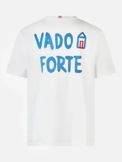 Herren-T-Shirt aus Baumwolljersey im klassischen Schnitt Portofino mit Vado a Forte-Aufdruck | ALLE BOE SPECIAL EDITION