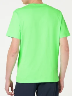 Herren-T-Shirt aus grüner Baumwolle