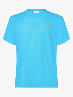 Herren-T-Shirt aus hellblauer Baumwolle