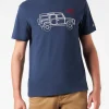 Herren-T-Shirt aus schwerer Baumwolle mit „Latin Rover“-Stickerei