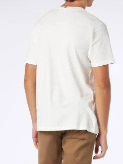 Herren-T-Shirt aus schwerer Baumwolle mit Captain America-Aufdruck | MARVEL-SONDERAUSGABE