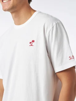 Herren-T-Shirt aus weißer Baumwolle