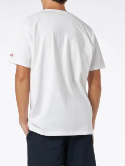 Herren-T-Shirt aus weißer Baumwolle