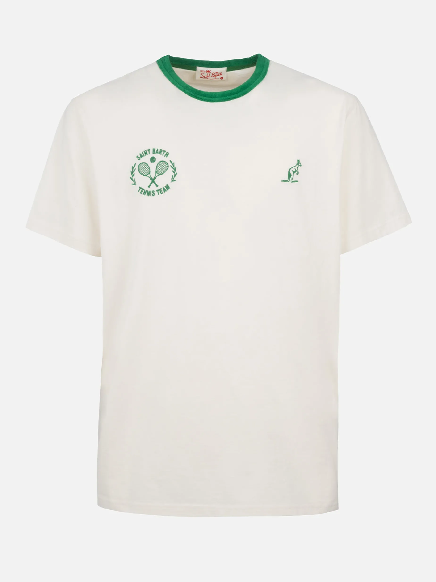 Herren-T-Shirt aus weißer Baumwolle „Dover“ mit Australian Stickerei | AUSTRALIAN BRAND SPECIAL EDITION