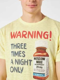 Herren-T-Shirt mit Aufdruck „Moscow Pills“.