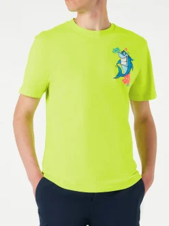 Herren-T-Shirt mit Hai-Print | CRYPTO PUPPETS® SONDERAUSGABE