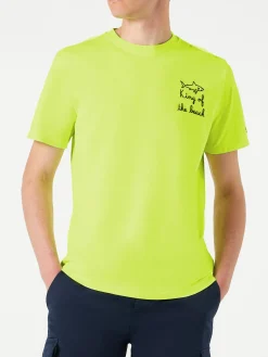 Herren-T-Shirt mit King of the Beach-Stickerei