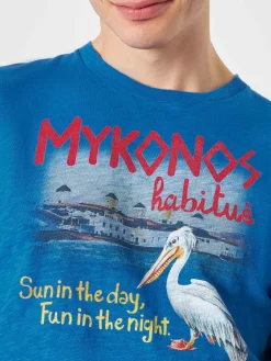Herren-T-Shirt mit Mykonos-Print