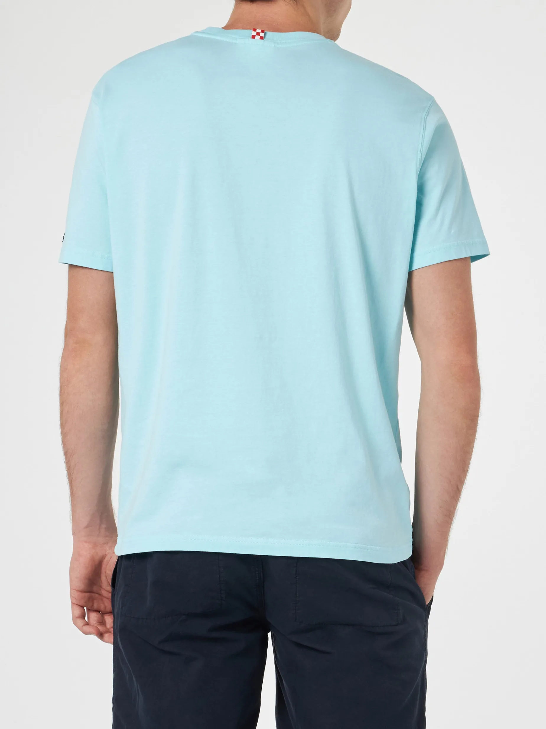 Herren-T-Shirt mit platziertem Portofino Vespa Friend-Aufdruck | VESPA-SONDEREDITION