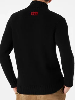 Hochgeschlossener Herrenpullover mit Super-G-Stickerei | SUPER G SONDEREDITION