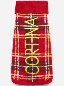 Hundepullover mit Tartan-Print
