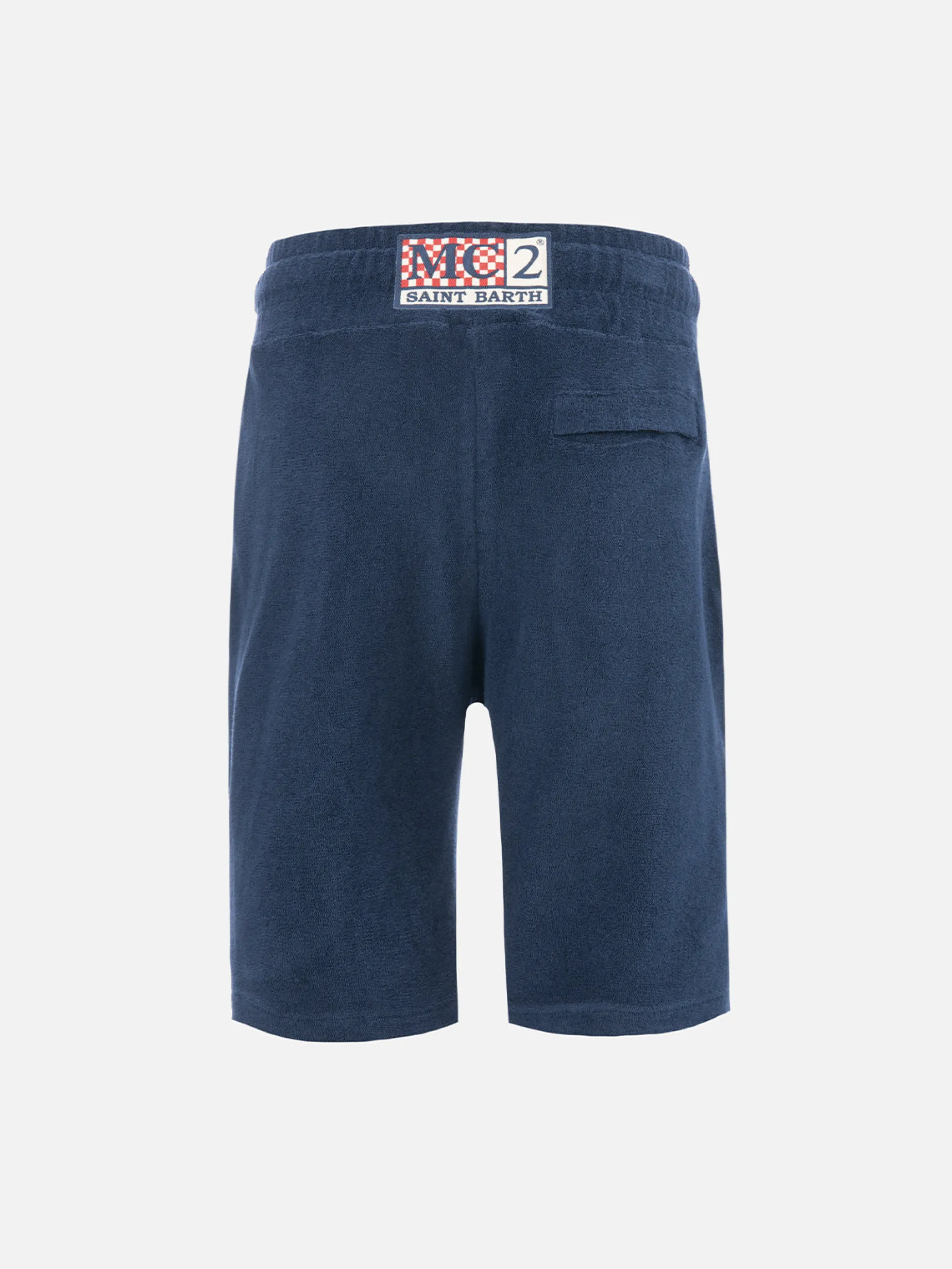 Jungen marineblaue Frottee-Bermudashorts Randle Jr