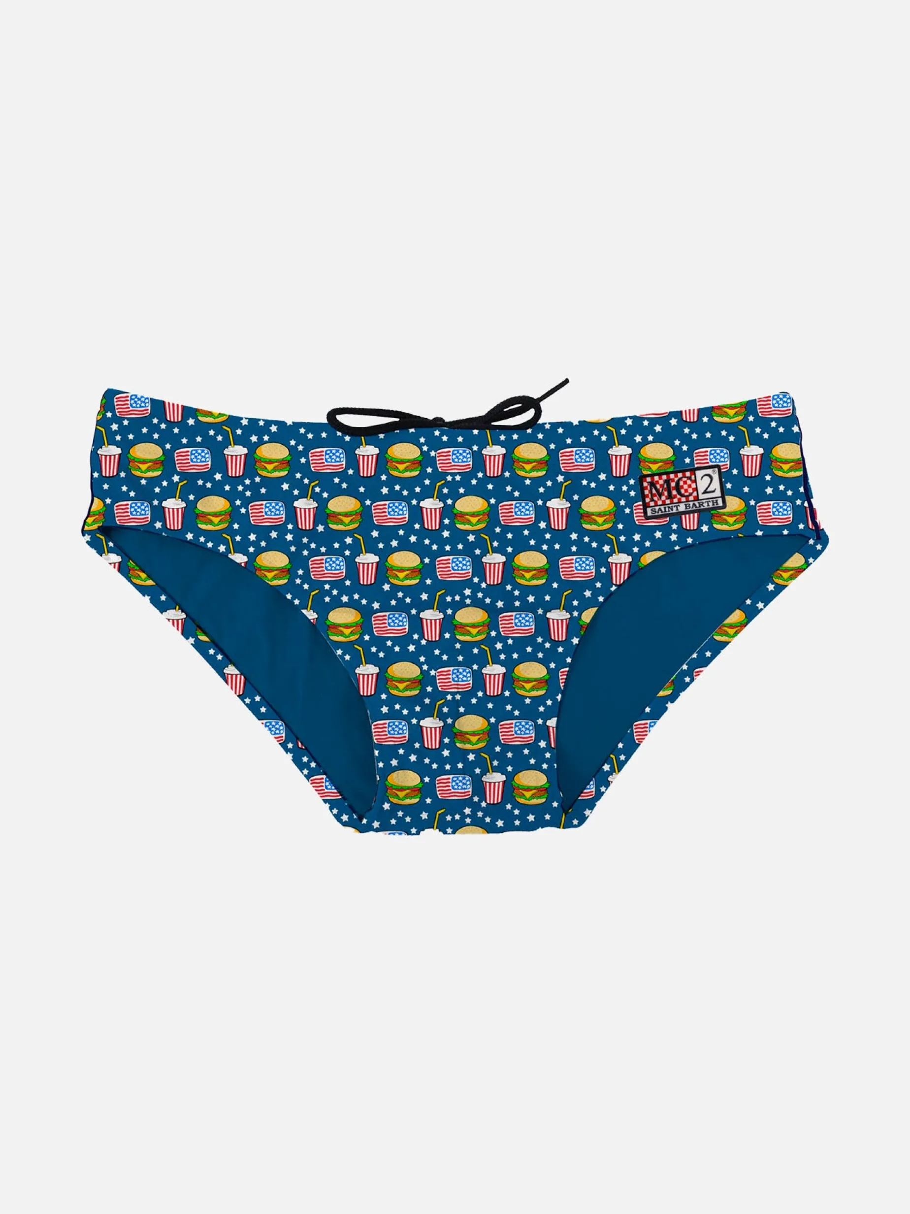 Jungen-Badehose mit Hamburger-Aufdruck