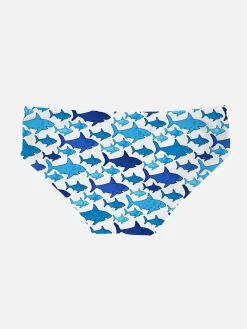 Jungen-Badehose mit Multi-Haifisch-Print
