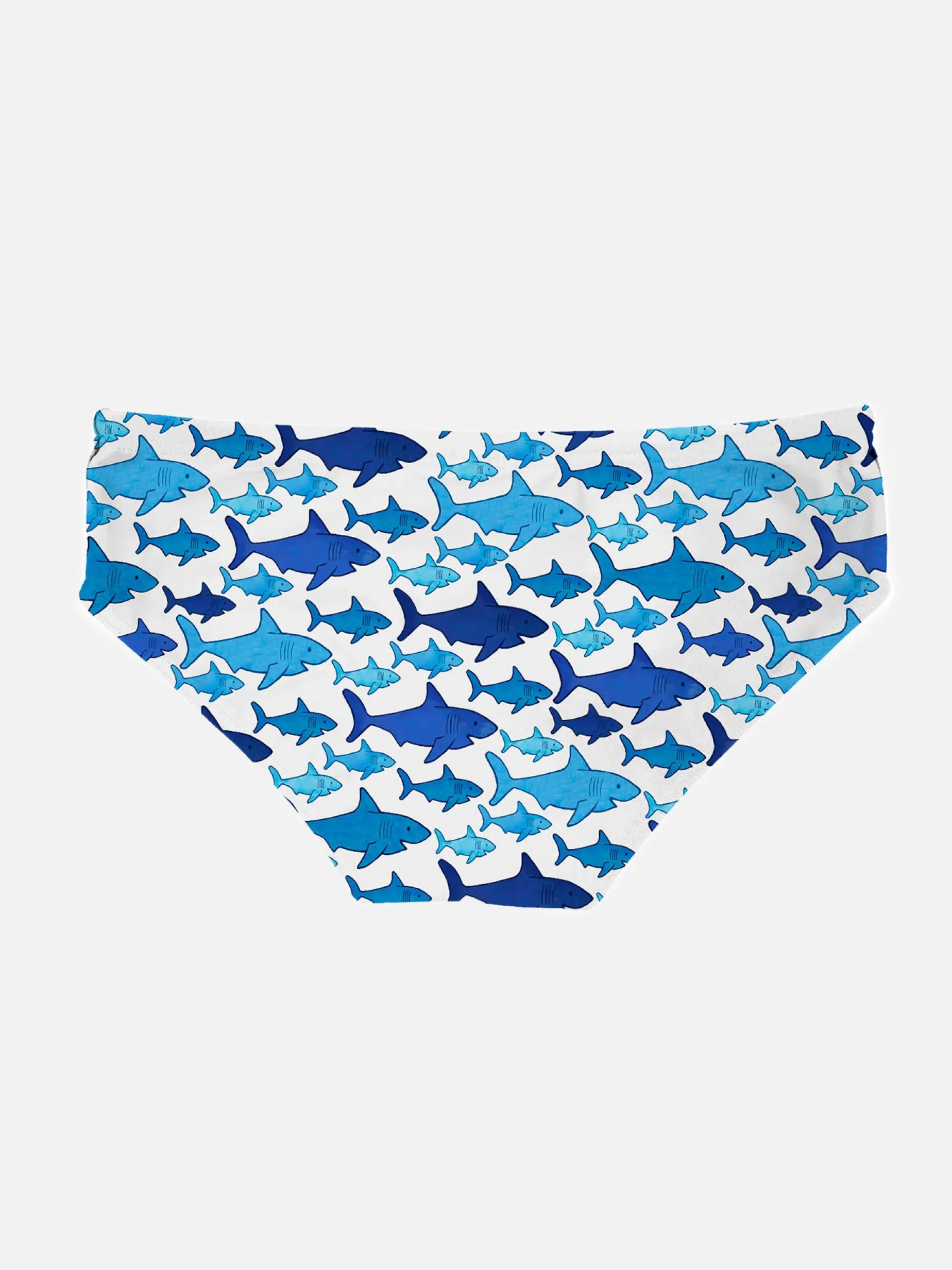 Jungen-Badehose mit Multi-Haifisch-Print