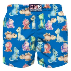 Jungen-Badeshorts aus Baumwolle mit Dinosaurier-Print
