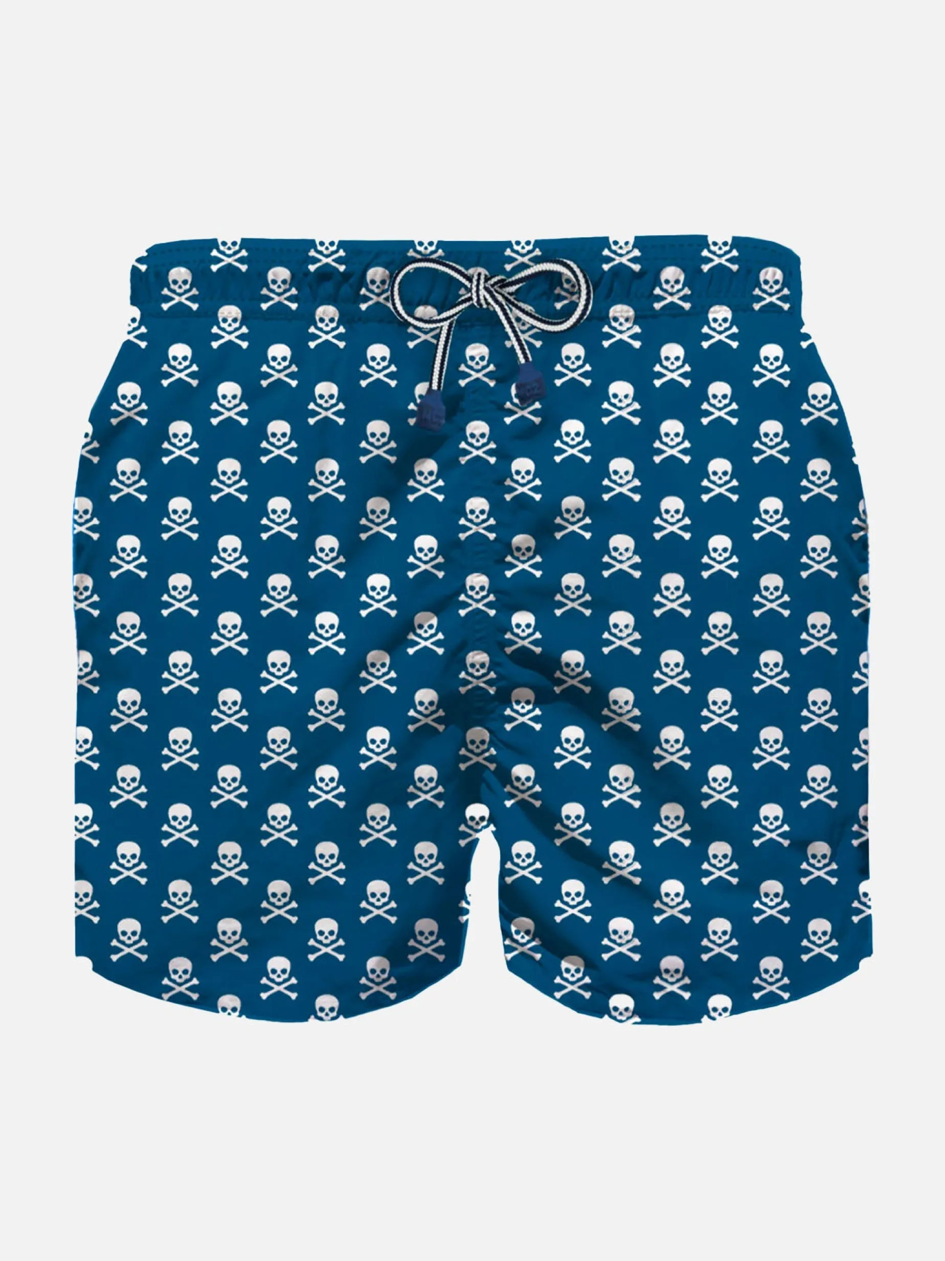 Jungen-Badeshorts aus leichtem Stoff mit Piraten-Print