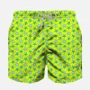 Jungen-Badeshorts aus leichtem Stoff mit Seestern-Print