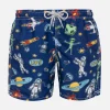 Jungen-Badeshorts mit Astronauten-Print