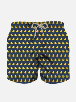 Jungen-Badeshorts mit Enten-Print