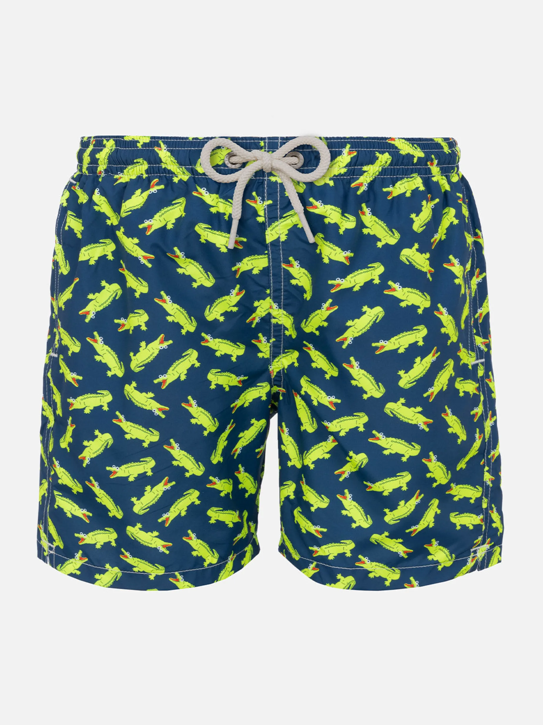 Jungen-Badeshorts mit Krokodildruck