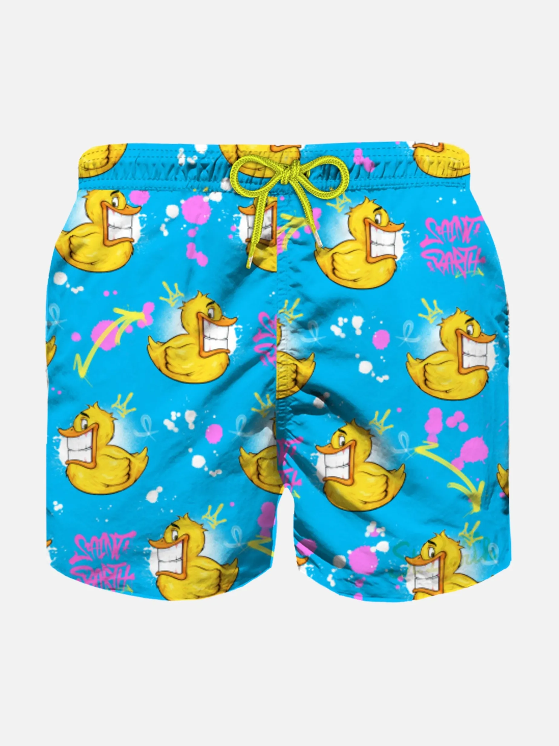 Jungen-Badeshorts mit Krypto-Enten-Print | CRYPTO PUPPETS® SONDERAUSGABE