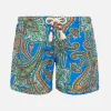 Jungen-Badeshorts mit Paisley-Print