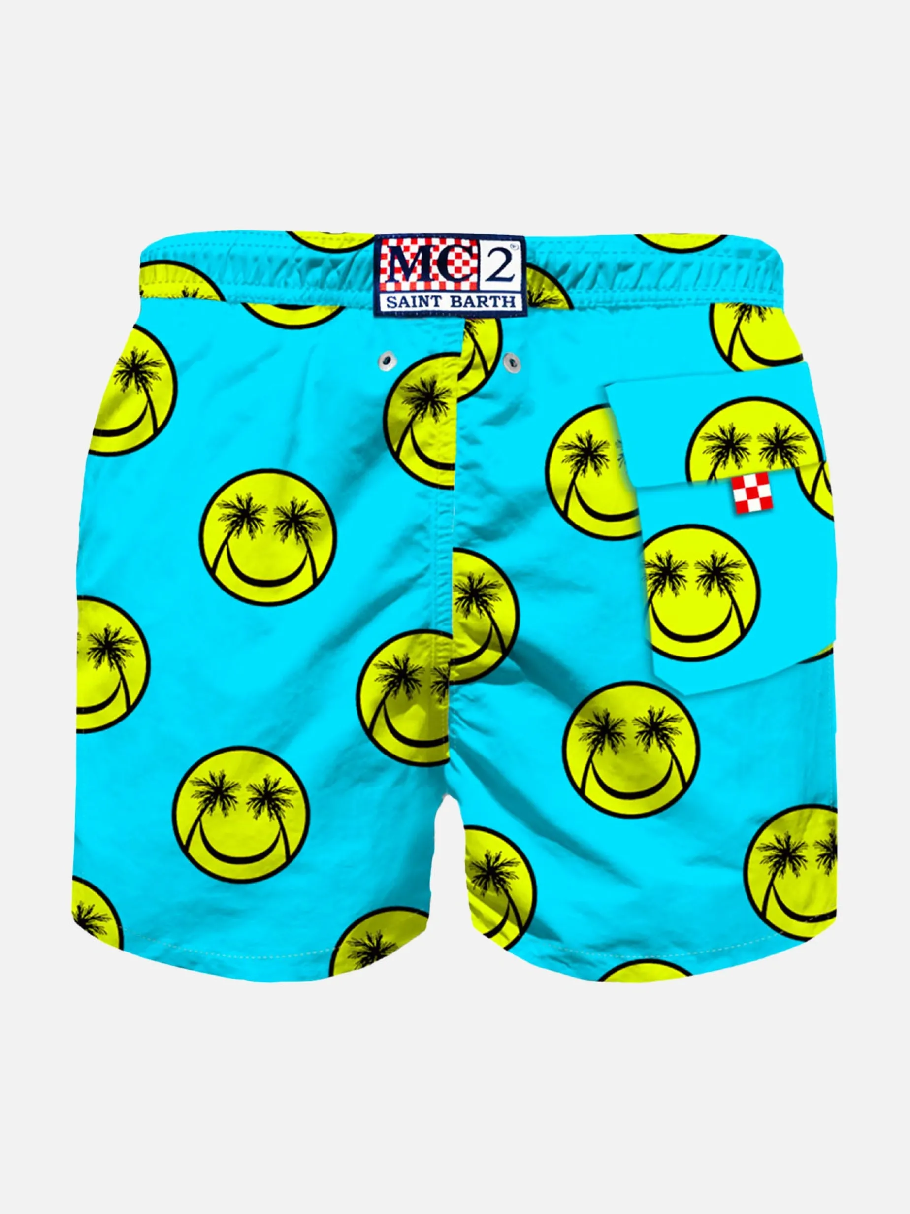 Jungen-Badeshorts mit Palmen-Print