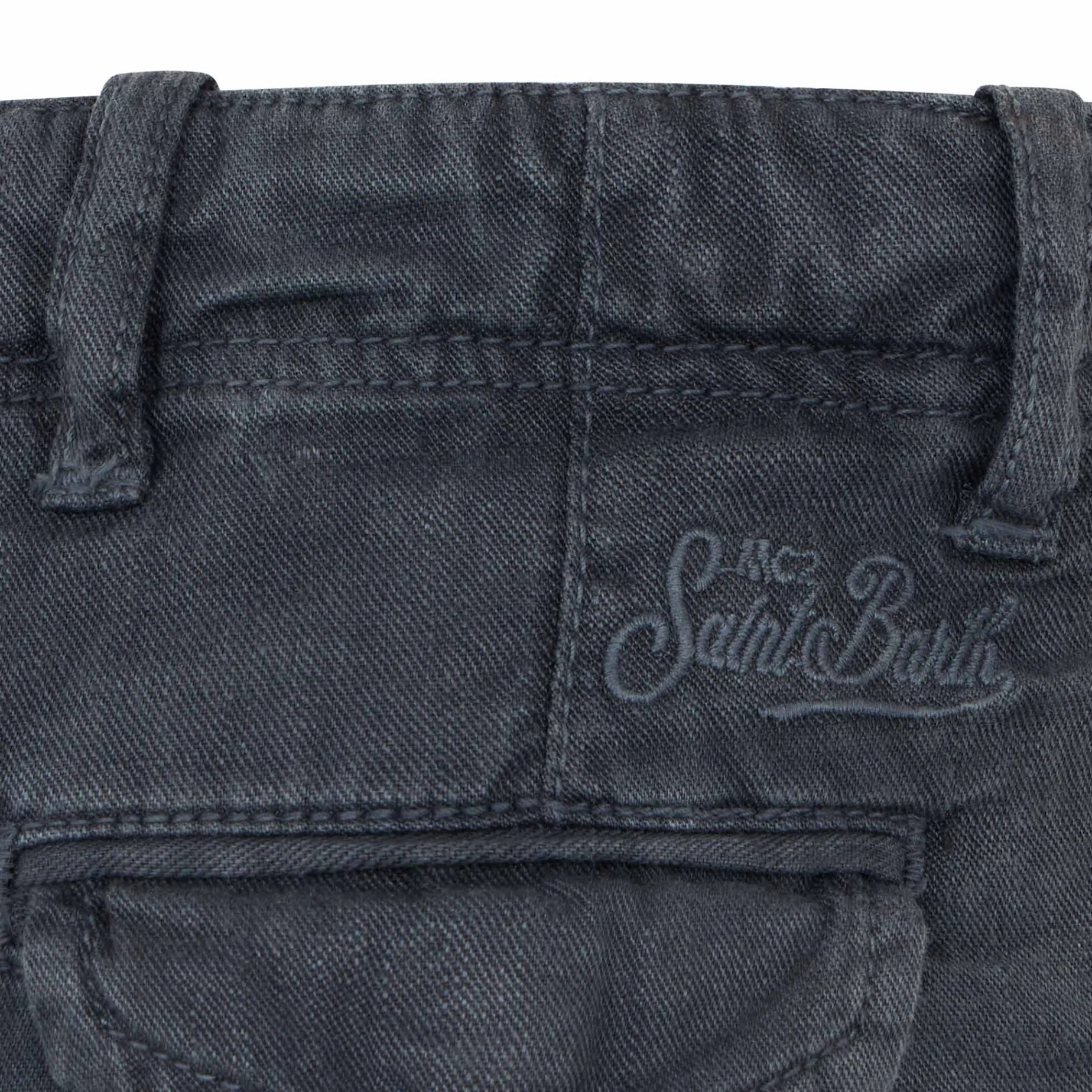 Jungen-Bermuda aus blauem Leinen