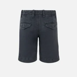 Jungen-Bermuda aus blauem Leinen