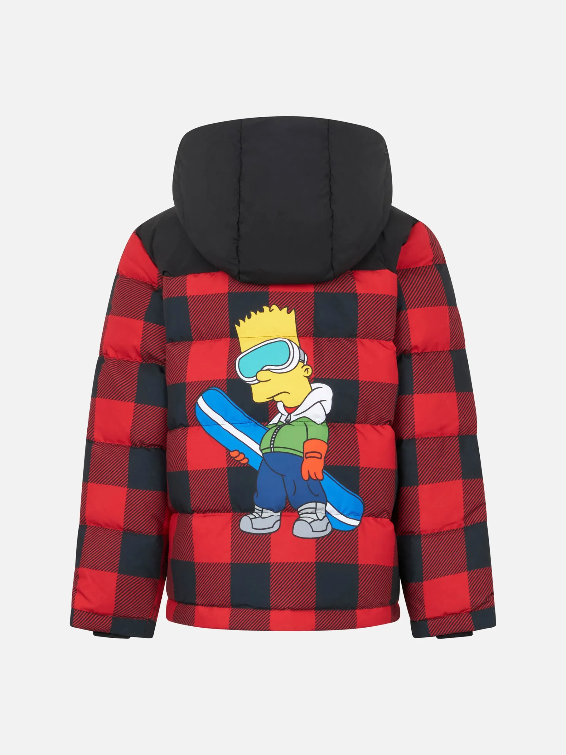 Jungen-Daunenjacke mit Kapuze und Bart-Simpson-Aufdruck | DIE SIMPSONS-SONDERAUSGABE