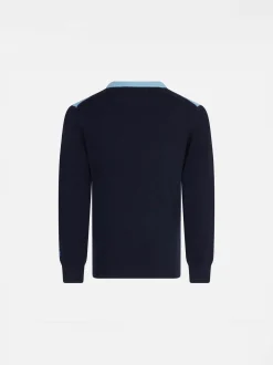 Jungenpullover mit Berg-Jacquard-Print
