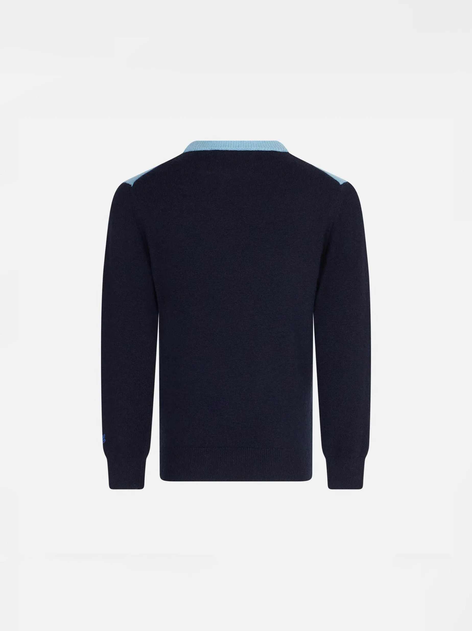 Jungenpullover mit Berg-Jacquard-Print