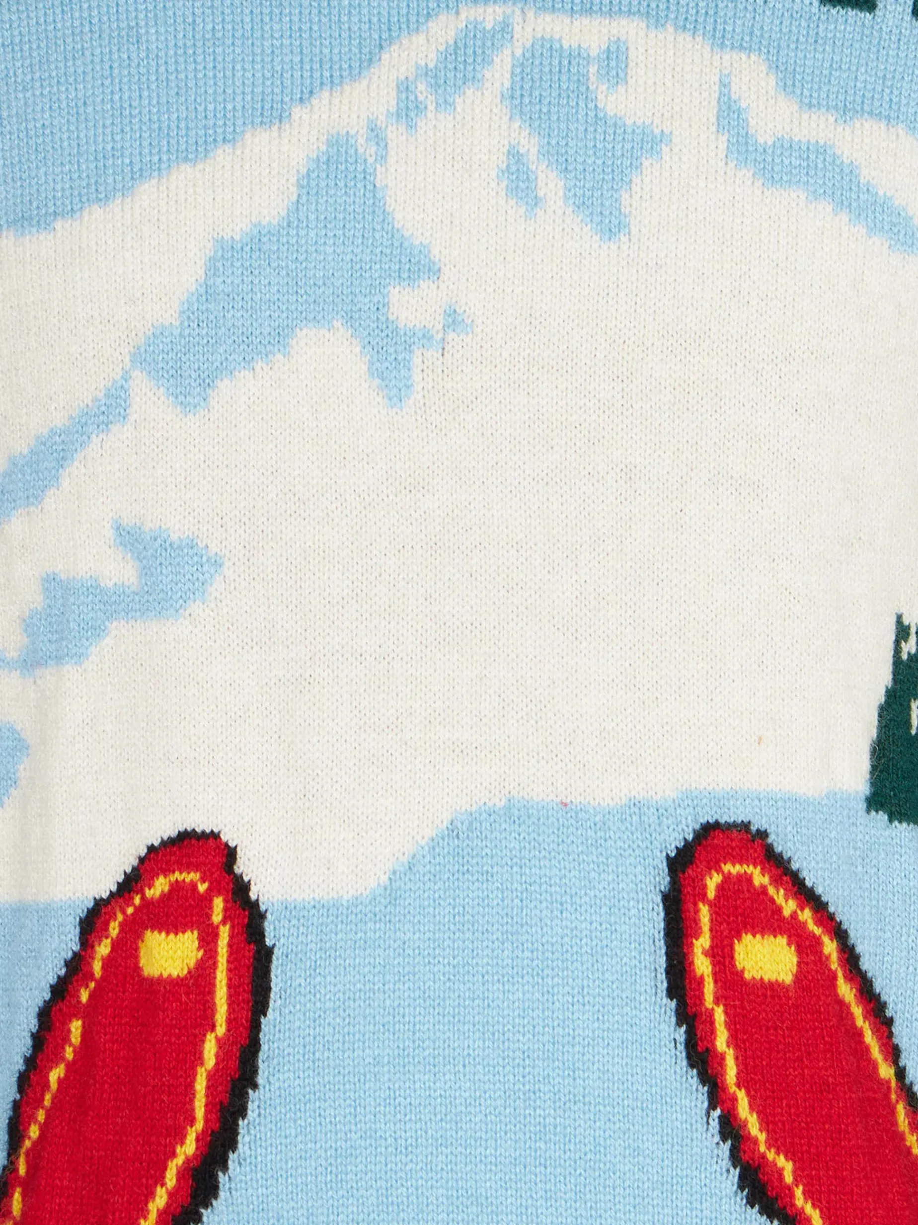 Jungenpullover mit Berg-Jacquard-Print