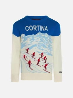 Jungenpullover mit Cortina-Jacquard-Print