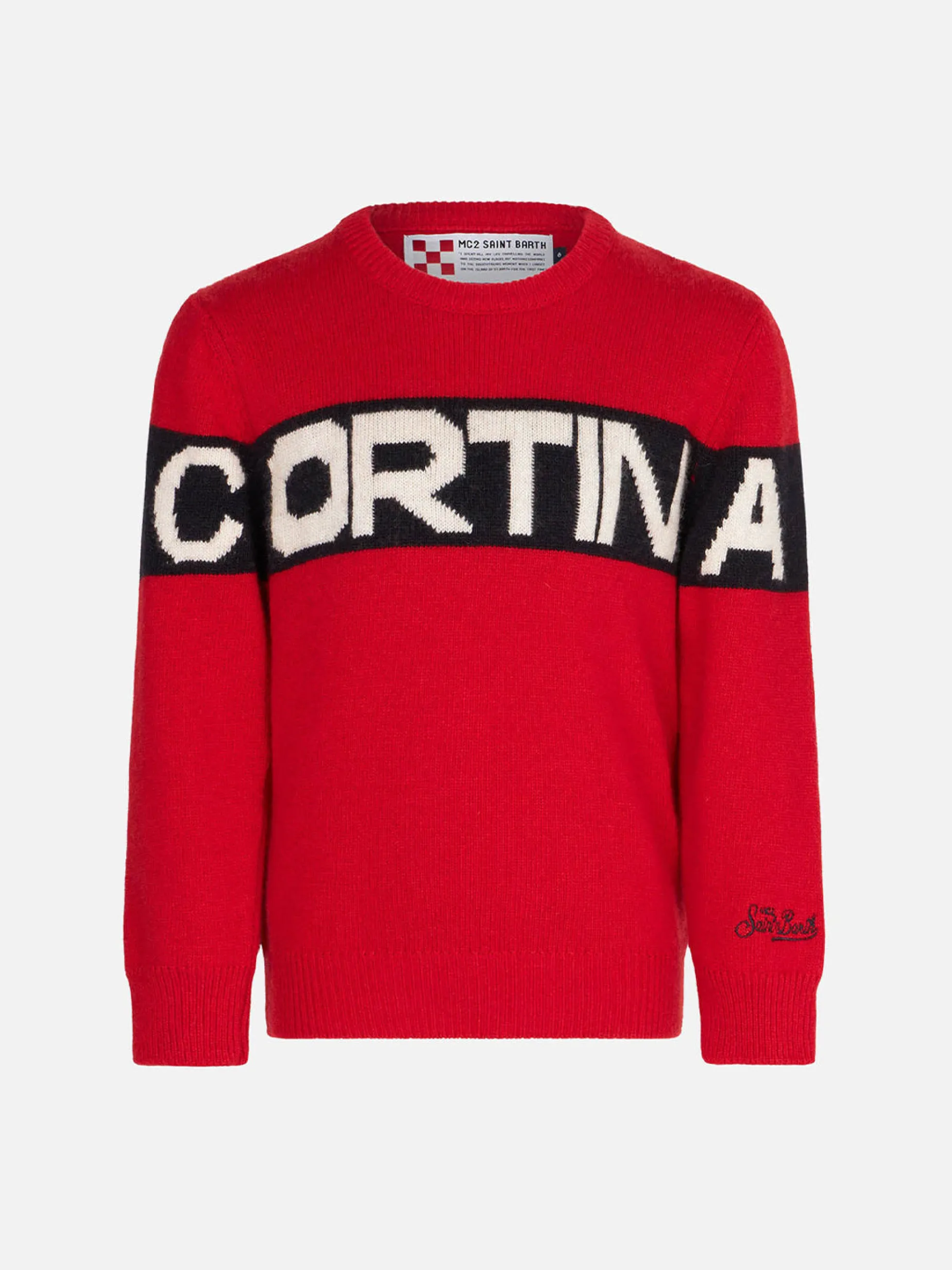 Jungenpullover mit Cortina-Stickerei