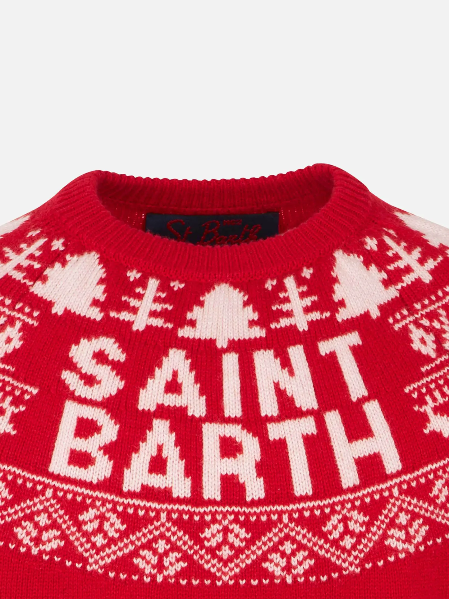 Jungenpullover mit norwegischem Aufdruck von Saint Barth