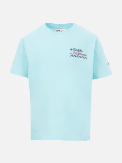 Jungen-T-Shirt aus Baumwolljersey Portofino Jr mit + Capri - Capricci-Stickerei | INSULTI LUMINOSI SONDEREDITION