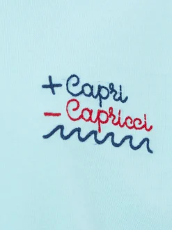 Jungen-T-Shirt aus Baumwolljersey Portofino Jr mit + Capri - Capricci-Stickerei | INSULTI LUMINOSI SONDEREDITION