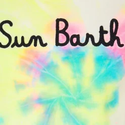 Jungen-T-Shirt mit Batikdruck und Sun Barth-Stickerei