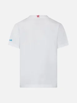 Jungen-T-Shirt mit Mykonos-Stickerei